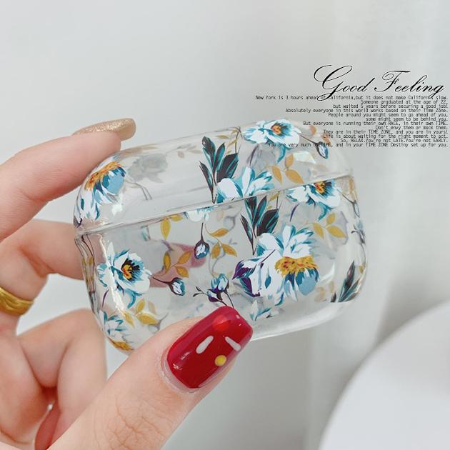 Airpods ケース クリア Airpods Pro ケース 透明 エアーポッズ プロ クリア シリコン 花 花柄 かわいい Airpods 040 スマホケース手帳型iphoneケースgf 通販 Yahoo ショッピング