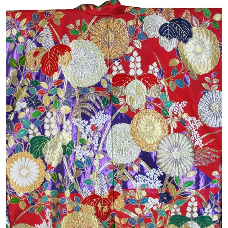レンタル／２着目プラン／レンタル色打掛／高級となみ織　高台寺蒔絵／高台寺をイメージモチーフにした全体柄／レンタル花嫁和装_3