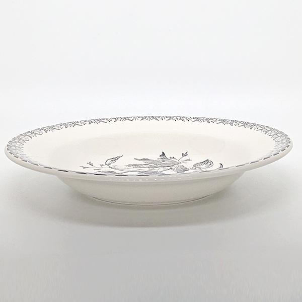 新品未使用 ジアン／GIEN チューリップ／ブラック スーププレート23cm4