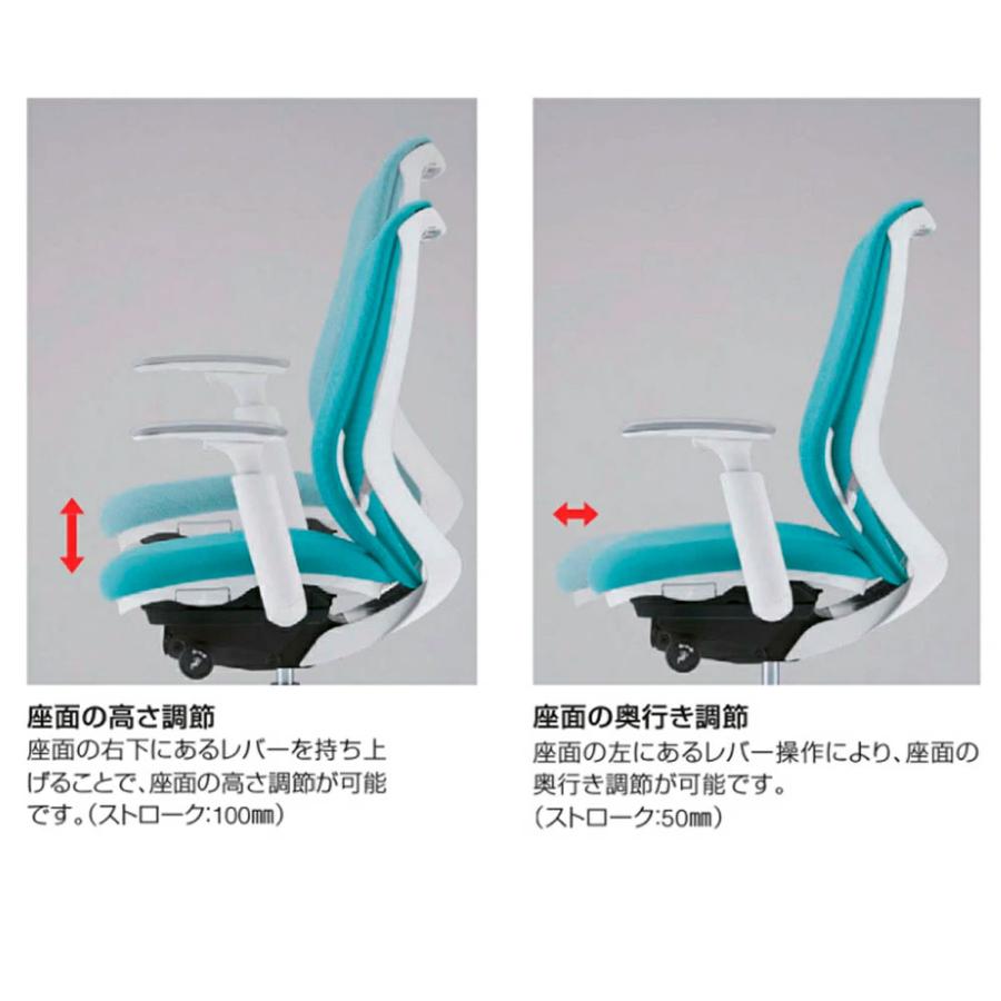シルフィー C68GBR クッションタイプ EXハイバック 可動ヘッドレスト 可動肘 ブラックボディ ポリッシュ脚 【Anwickhomk】 前傾機能付 ナイロンキャスター