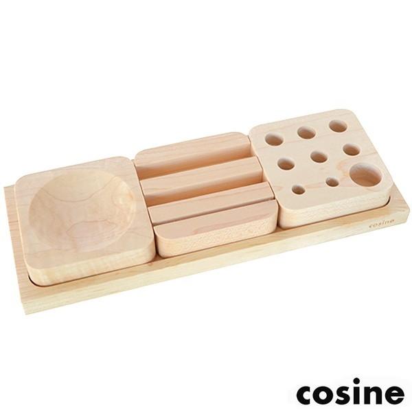 デスク オーガナイザー 木製 天然木 日本製 文房具 収納 コサイン cosine EC-10NM 小物入 国内生産 メーカー直送 ポイント利用 | 