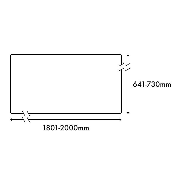 デスクマット再生塩ビ SO 光沢仕上げ グレー下敷付 サイズオーダー 幅1801-2000×奥行641-730mm WEB限定｜soho-st｜02