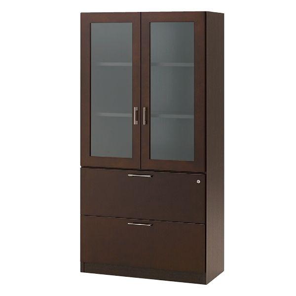 役員用家具 役員家具 イトーキ X17シリーズ ガラス扉付ラテラルキャビネット X17-189HF-51 自社便 開梱 設置付