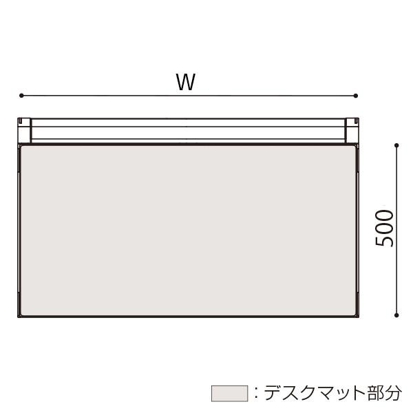 デスクマット CZRデスク用 光学式マウス対応 再生塩ビ タイプ 下敷きなし イトーキ 幅98×奥行50cm 自社便 玄関渡し｜soho-st｜02