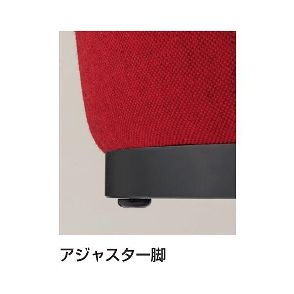 オフィス用 ソファ スツール イトーキ コボル 1人掛 スクエアタイプ テーブル付 12 オークブラウン アジャスター付 ビニールレザー張り | イトーキ | 09