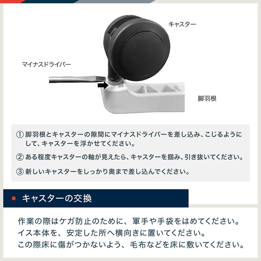 イトーキ（ITOKI） 交換用キャスター 5個セット ウレタン双輪