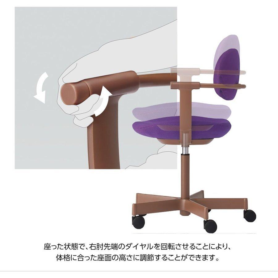 vertebra03 チェア イトーキ バーテブラ03 キャスター脚 ブラウン