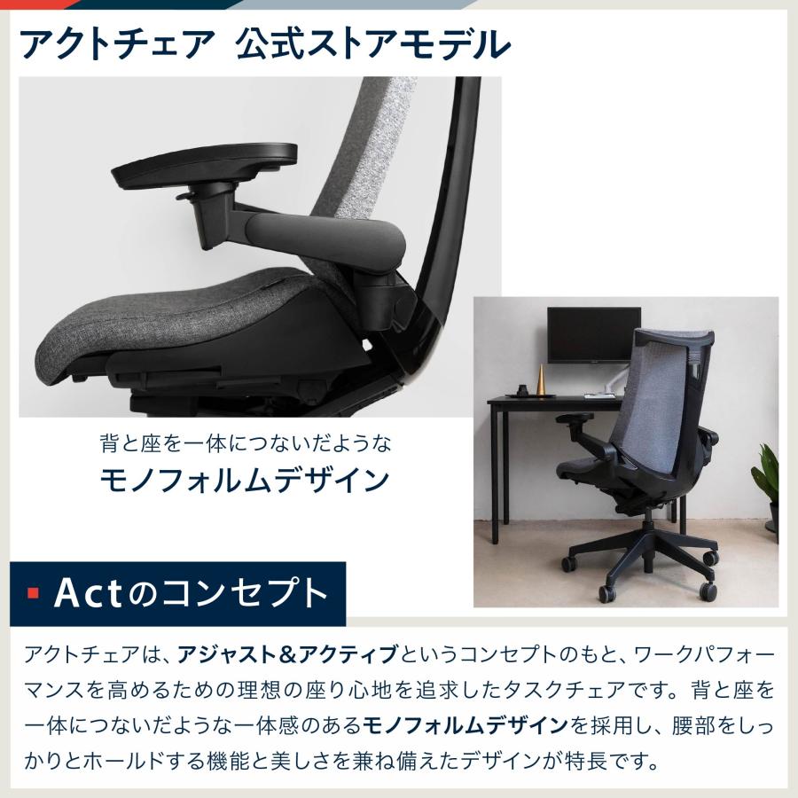 イトーキ アクトチェア 公式ストアモデル オフィスチェア メッシュ ハイバック 4Dリンクアーム ITOKI Act KG [5000円クーポン3/22-4/22]｜soho-st｜07