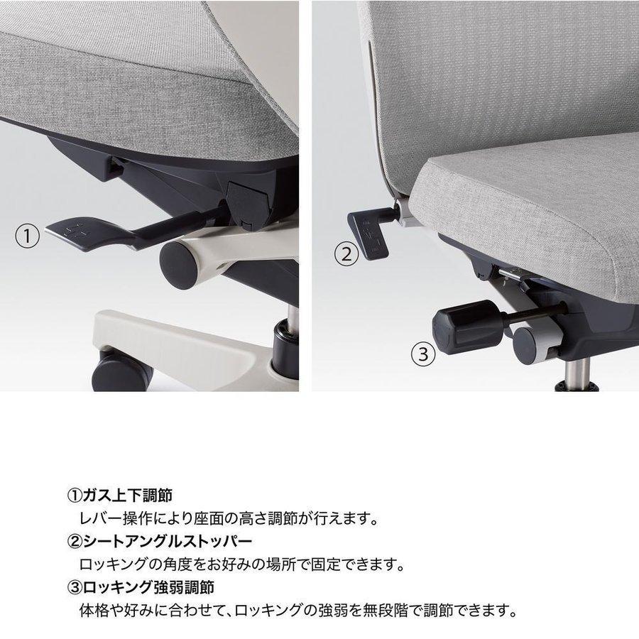 ノートチェア オフィスチェア ハイバック 可動肘 抗ウイルス加工