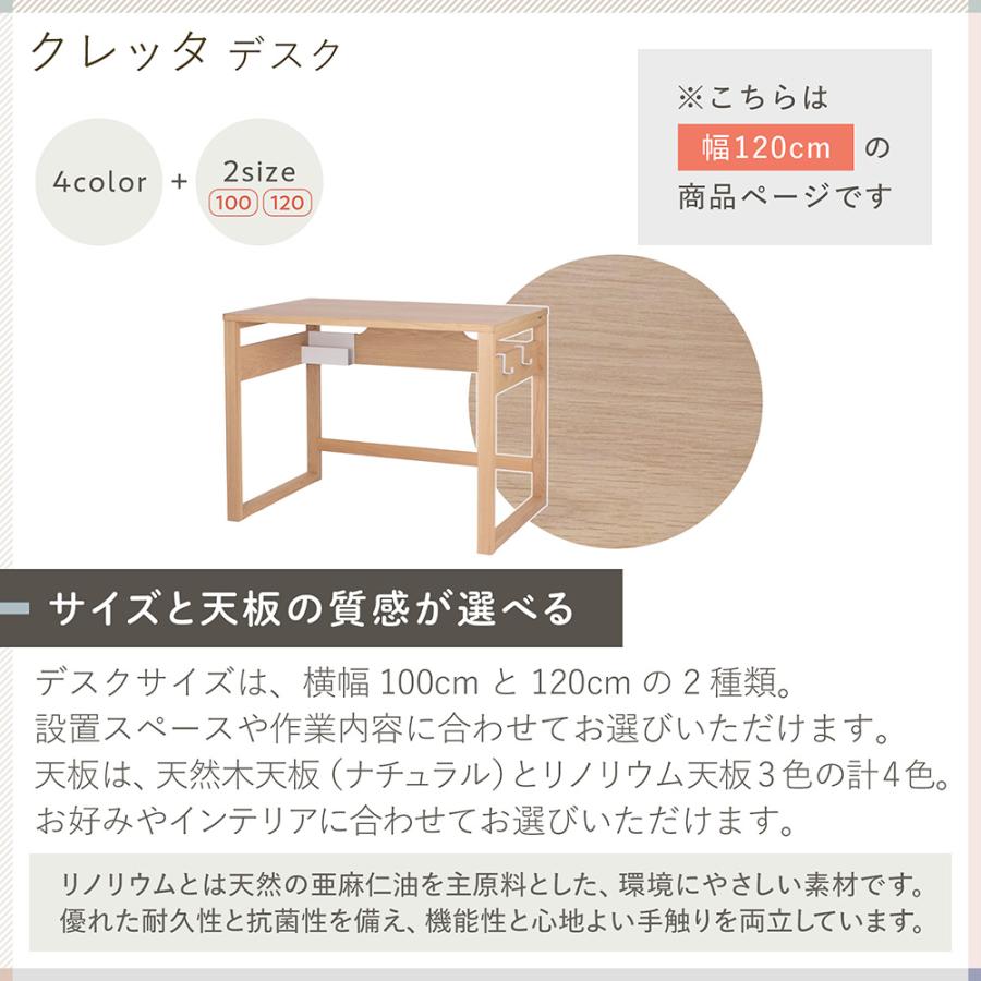 Cretta イトーキ クレッタ デスク ナチュラル天板 幅120cm ITOKI CT