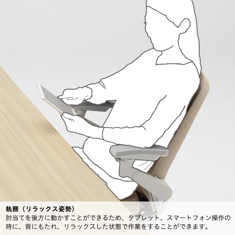 オフィスチェア エクストラハイバック ショルダーサポート 3Dアーム 可動肘 クロス イトーキ ITOKI ノート チェア Nort KJ-137SAEの画像