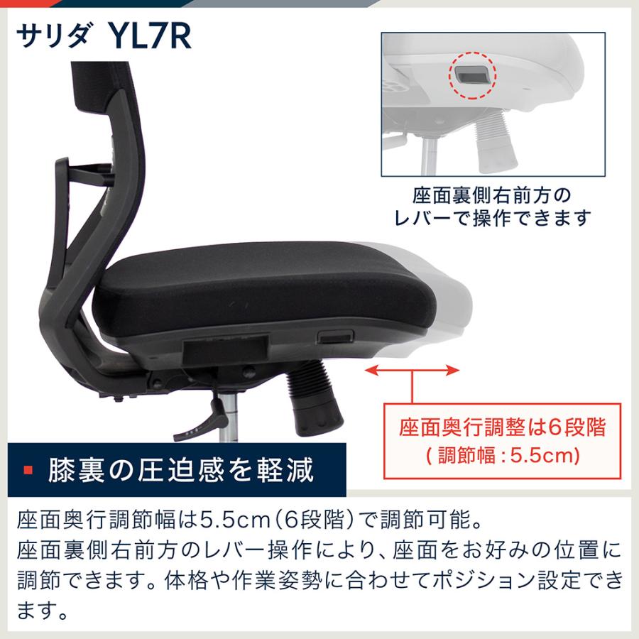 サリダ オフィスチェア イトーキ チェア YL7R ベーシックタイプ