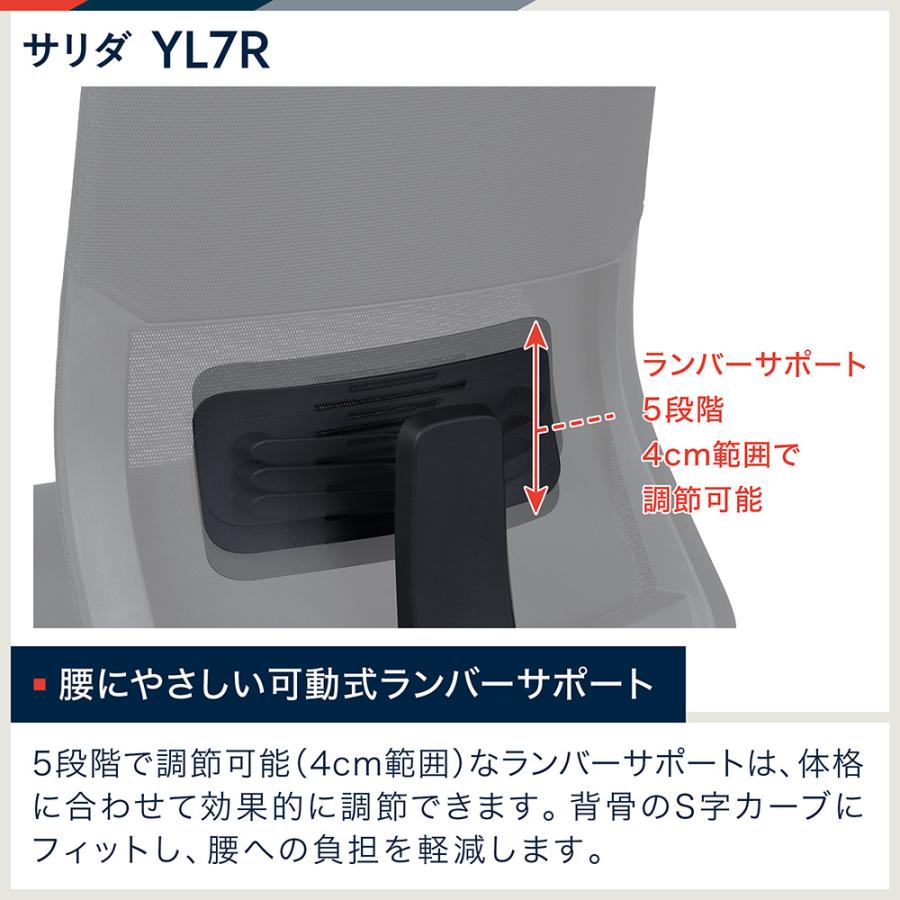 サリダ オフィスチェア イトーキ チェア YL7R ベーシックタイプ 
