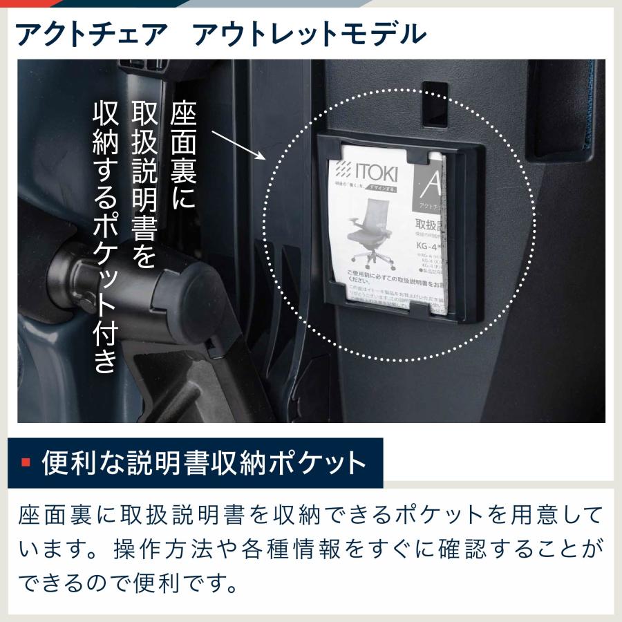 アクト（イトーキ） オフィスチェア アクト チェア クロスバック 4D