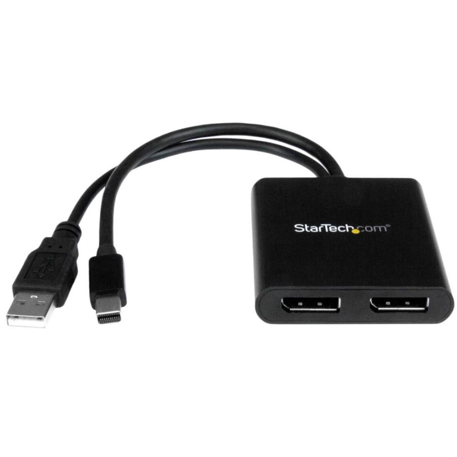 MSTMDP122DP StarTech MST(マルチストリームトランスポート)ハブ Mini DisplayPort - 2ポート DisplayPort 2x DisplayPort/DPハブ
