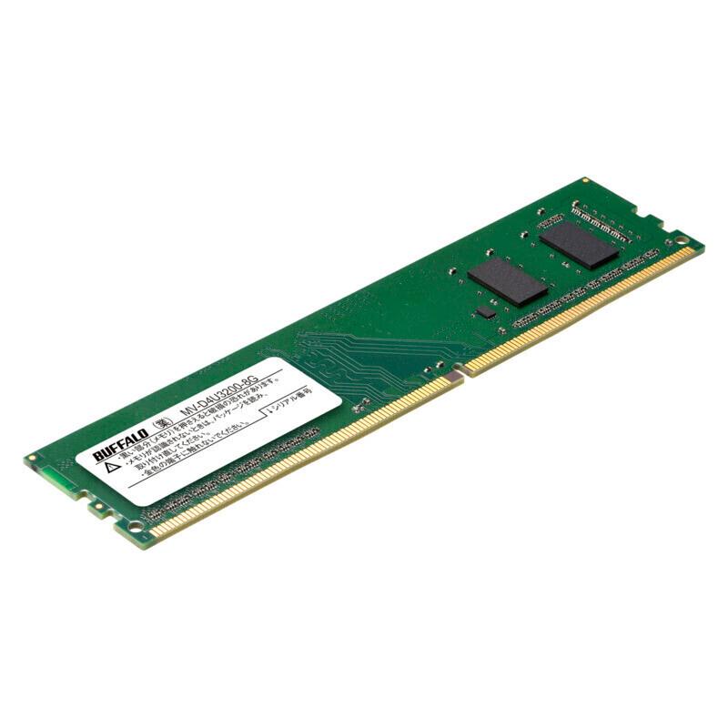 新品未使用 BUFFALO MV-D4U3200-8G メモリモジュール 8GB BUFFALO（バッファロー） MV-D4U3200-8G 法人向けPC4-3200対応 288ピン