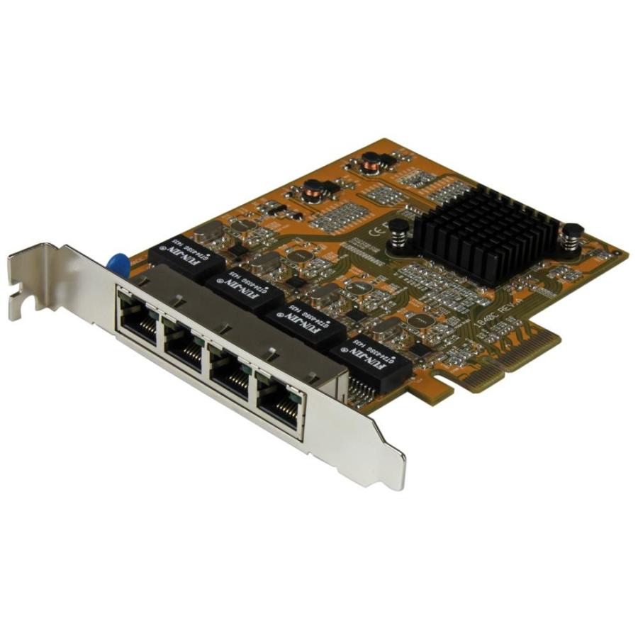 ST1000SPEX43 StarTech ギガビットイーサネット4ポート増設PCI Express対応ネットワークLANアダプタカード 4x Gigabit Ethernet拡張用PCIe NIC/LANボード