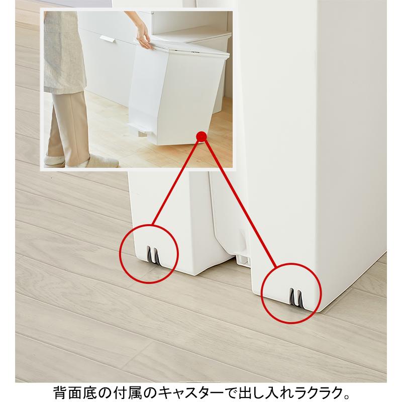 【エントリー10P倍】ゴミ箱 35L【2個セット】ペダルダストビン 【日本製】 スリム ふた付き 足踏み ペダル式 ダストボックス ごみ箱  袋が見えない 35リットル｜sohostore｜08