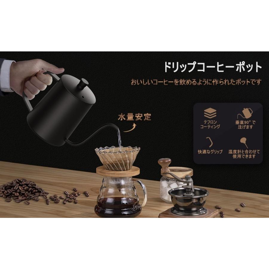 【エントリー10P倍】ドリップポット 600ml コーヒードリップポット ステンレス製  点滴 ドリップコーヒーポット コーヒーやかん クリスマス キャンプ適応｜sohostore｜10