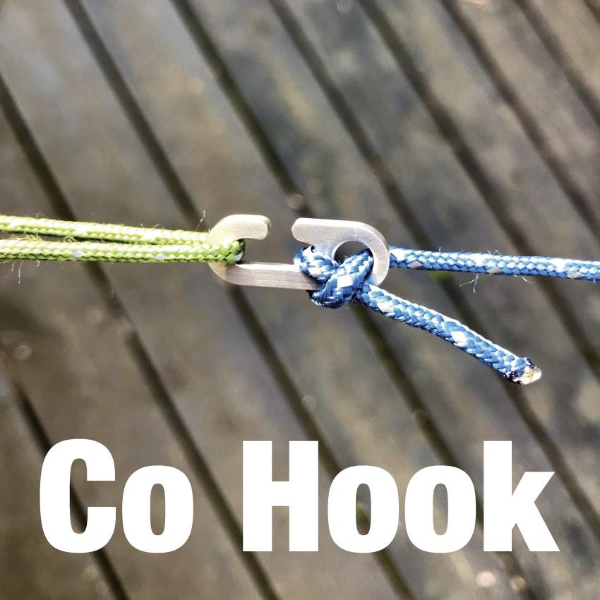 Co Hook 自在金具 8個セット 1.5~4mmロープ対応 アウトドア