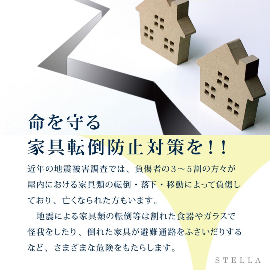家具転倒防止 マグマ耐震STELLA ステラ（2本入り）28~44cm 高強度アルミニウム材使用 送料無料 耐震突っ張り棒の画像