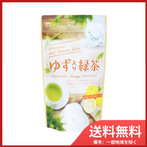 ゆず入り緑茶 ティーバッグ 3g×20包入 送料無料｜sohshop
