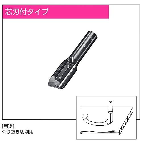 兼房】エース 替刃式 ストレートビット 芯刃付タイプ 12軸×10刃径×70 