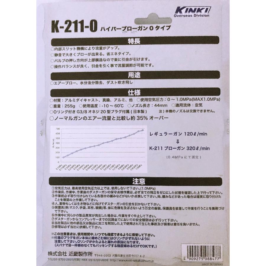 キンキ ハイパーエアーガン K-211-0｜soil-1022｜02