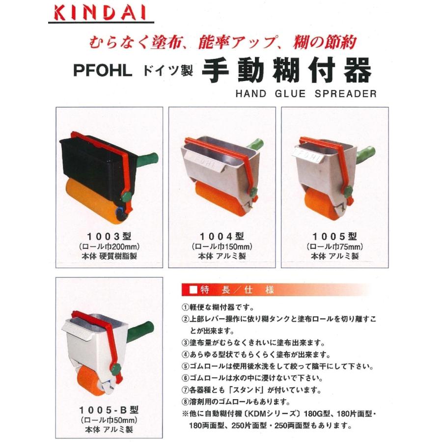 キンダイマシン PFOHL 手動糊付機 1005（ロール幅75mm）の画像