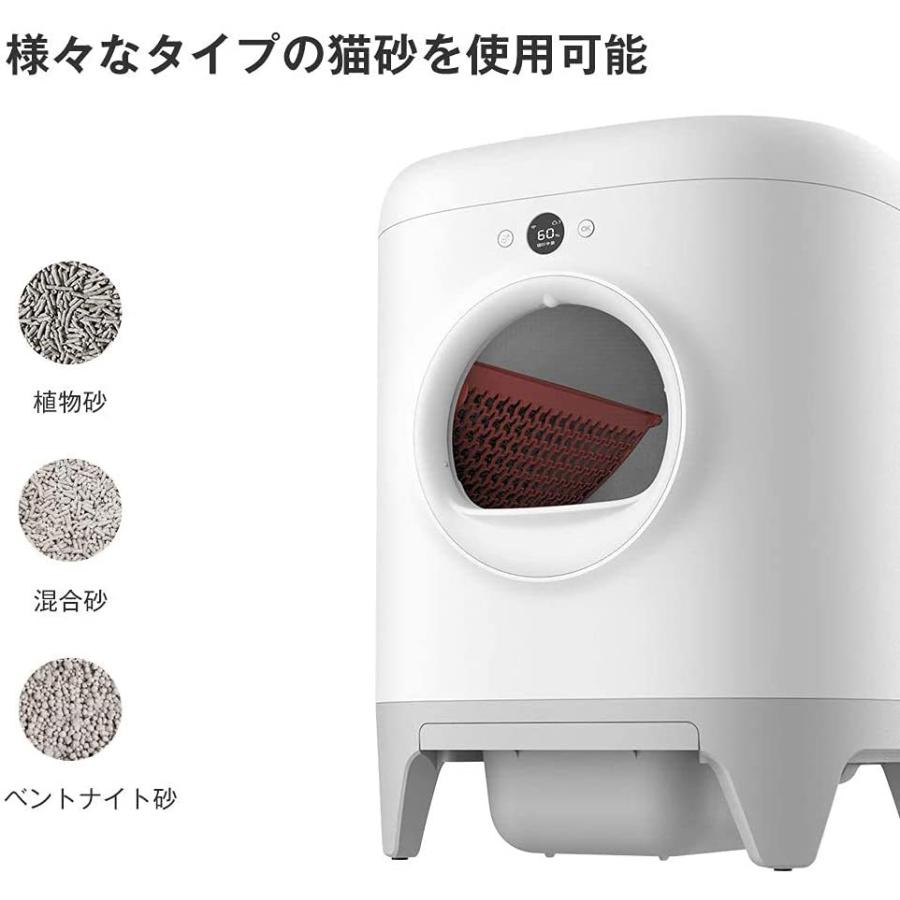 うのにもお得な Soil roofPETKIT 猫 トイレ 自動トイレ スマホ管理 センサー付き 飛散防止 自動清掃 定期清掃 掃除簡単 お