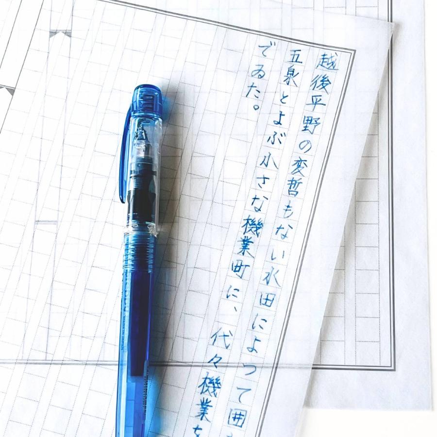 A4グラシン紙 原稿用紙柄 グレー 縦書400字詰め 20枚 ブックカバー ラッピング デザインペーパー 薄葉紙 | ブランド登録なし | 03