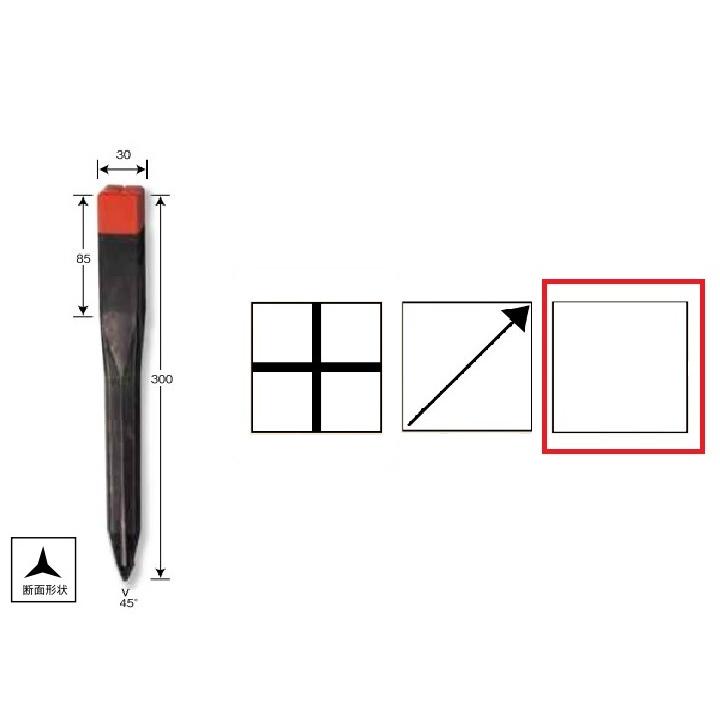 リプロ デルタミニ30 （50本入）プラスチック境界杭 赤キャップ 無地 30×30×300mm 測量/土地家屋調査/地籍調査/プラ杭/境界杭 | 