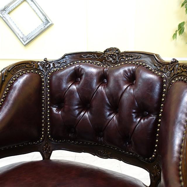 アームチェア フレンチロココ イタリー シングルソファ 1P 一人掛け