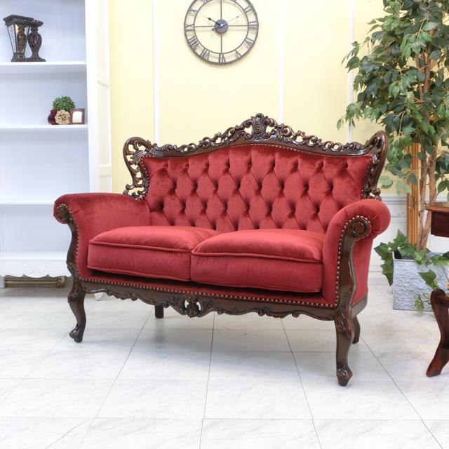 シンフォニー ダブルソファ ロココ調