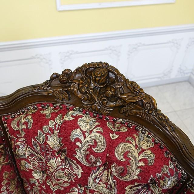 ロココ調 ソファ ソファー レッドダマスク 1008-1-5f101b