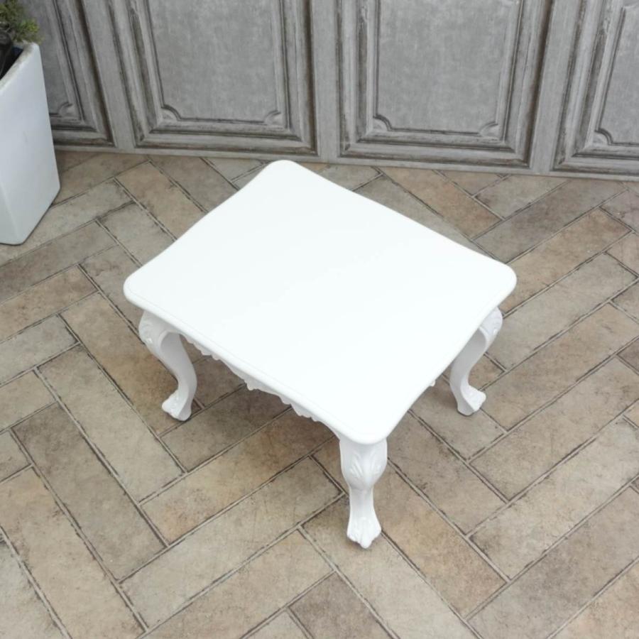 ロココ調 ローテーブル アンティーク ホワイトシンフォニー 猫脚 MINT（家具、インテリア） ダイニングテーブル 幅120 猫脚