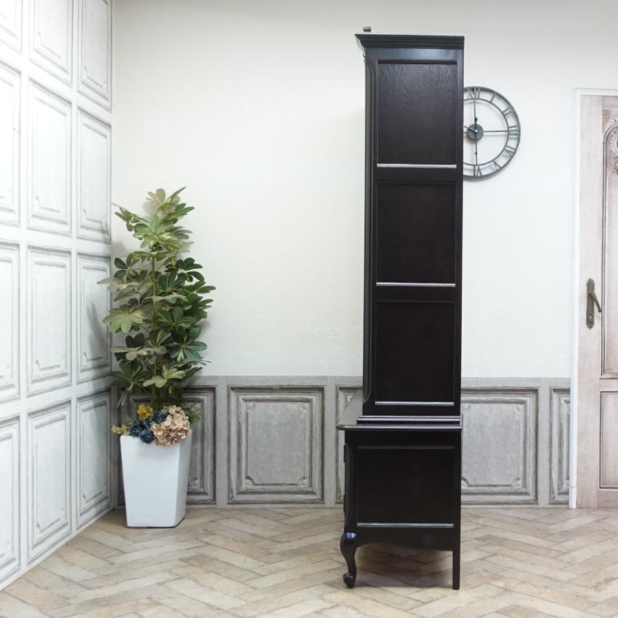 アンティーク キャビネット 130cm 220cm ブックケース オープン