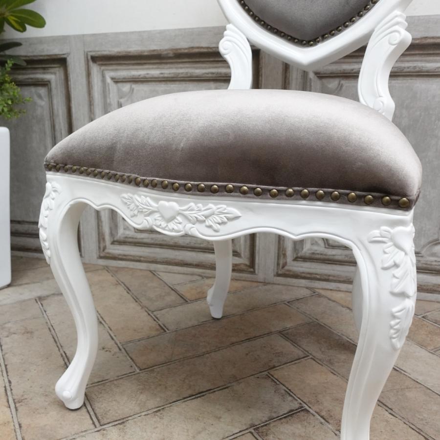 シャビーシック 家具 チェア ロココ調家具 ハートチェア