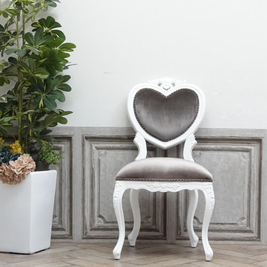 シャビーシック 家具 チェア ロココ調家具 ハートチェア