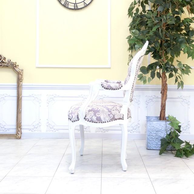 アンティークアームチェア ロココ調 シングルソファ ソファー