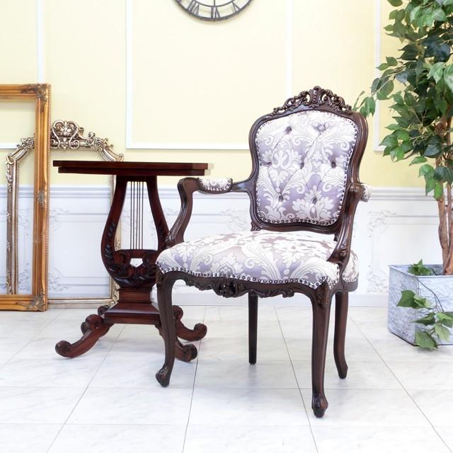 ロココ調　アームチェア　椅子 楽天市場】輸入家具 ロココ調家具 アームチェア ロココ シンフォニー
