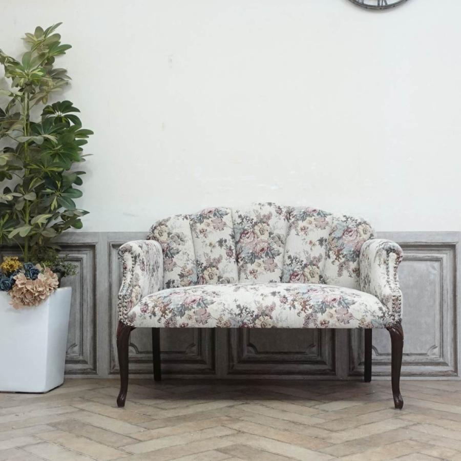 長椅子 2人がけ 椅子 レトロ アンティーク 猫脚 sokkuriichiba_6096-2-5f254