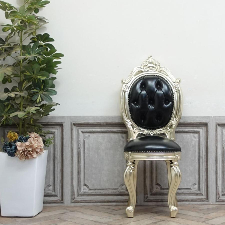 革 アンティークチェアロココ ロココ アームチェア アンティーク ダイニング レトロ 姫系 猫脚