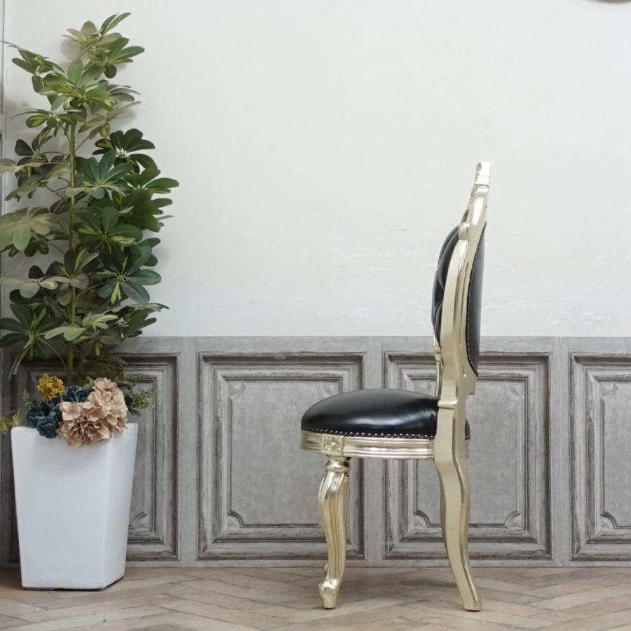 革 アンティークチェアロココ ロココ アームチェア アンティーク ダイニング レトロ 姫系 猫脚