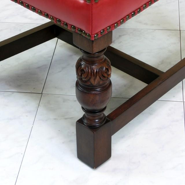 ダイニングチェア おしゃれ アンティーク ヴィンセントチェア レッド