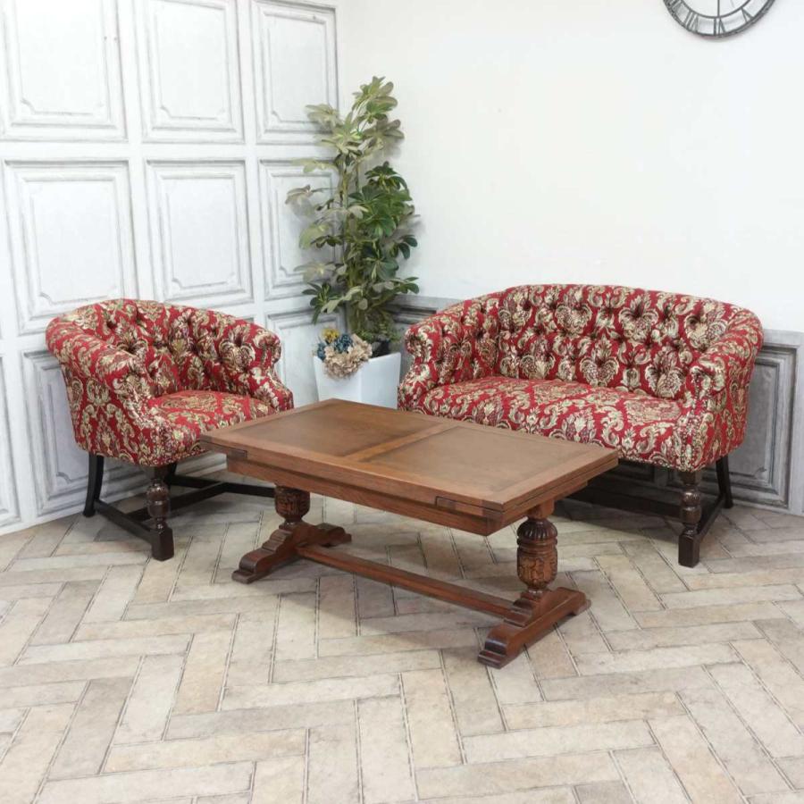 ダイニング ソファー おしゃれ アンティーク風 ソファ