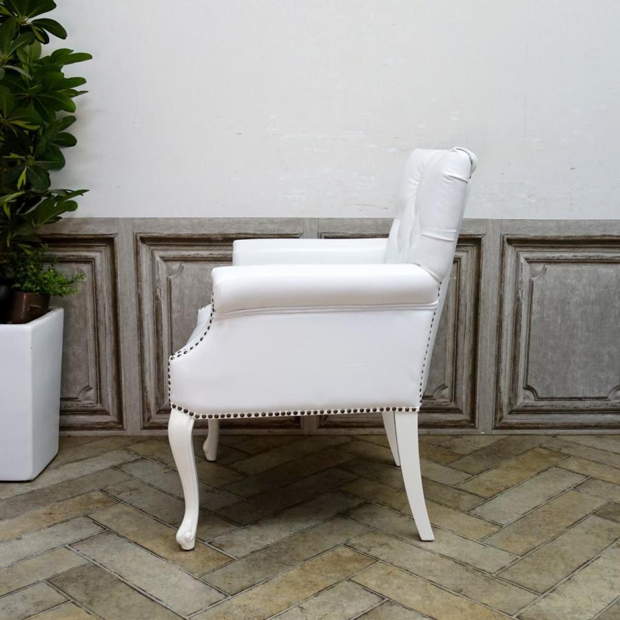 アームチェア チェスターフィールド ダイニングチェア 肘掛け 書斎  