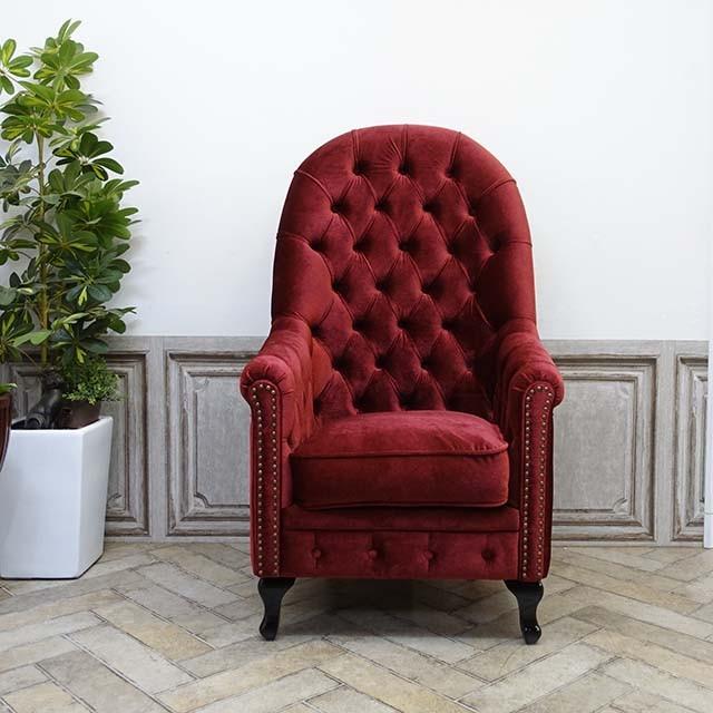 1人掛け ソファ 一人用 ハイバック アンティーク ヴィンテージ レトロ