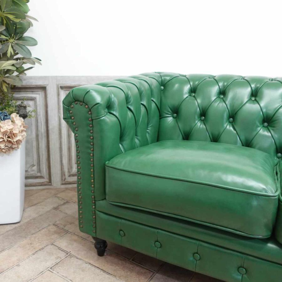 ミッドセンチュリー風 緑色ソファ 緑 ヴィンテージソファ Mid-century modern designer green flexsteel