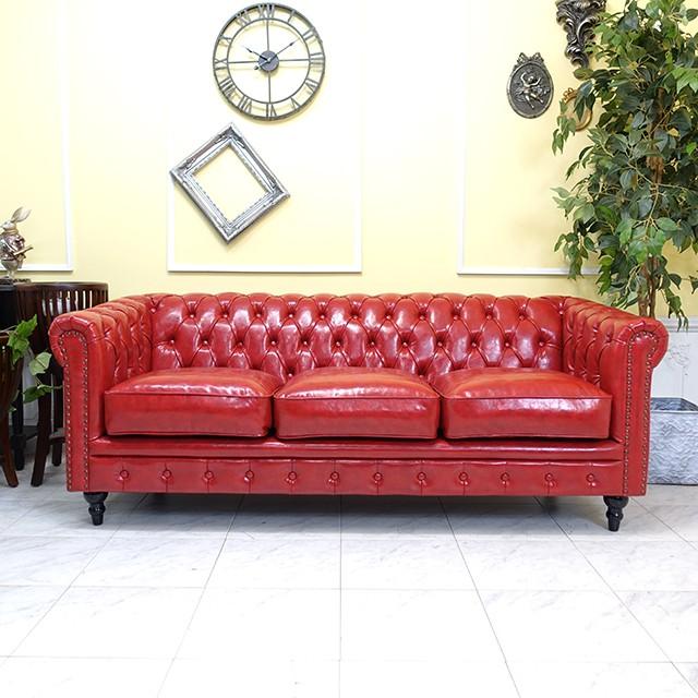 チェスターフィールドソファ 3人掛け 3P 三人 アンティークソファー